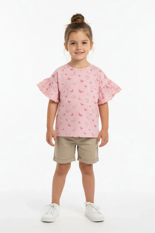 Butterfly Print Top for Baby Girl