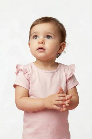 Ruffle Sleeve Tee For Baby Girl