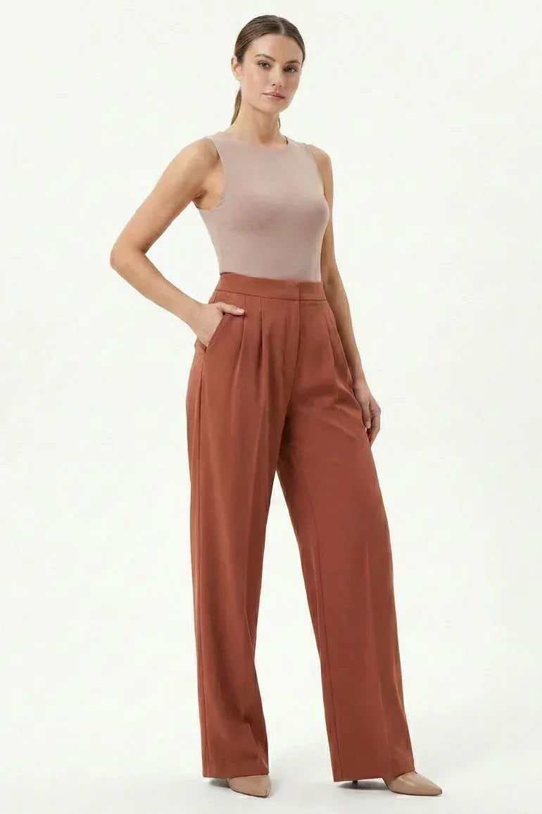 Wide Leg Tailored Trouser for Women