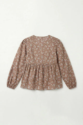Printed V-Neck Top For Women