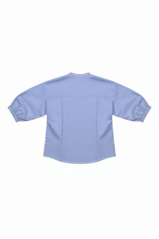 Puff Sleeve Button-Down Top for Girl