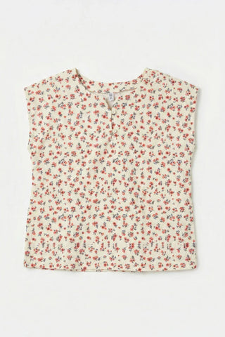 Floral Sleeveless Top for Girl