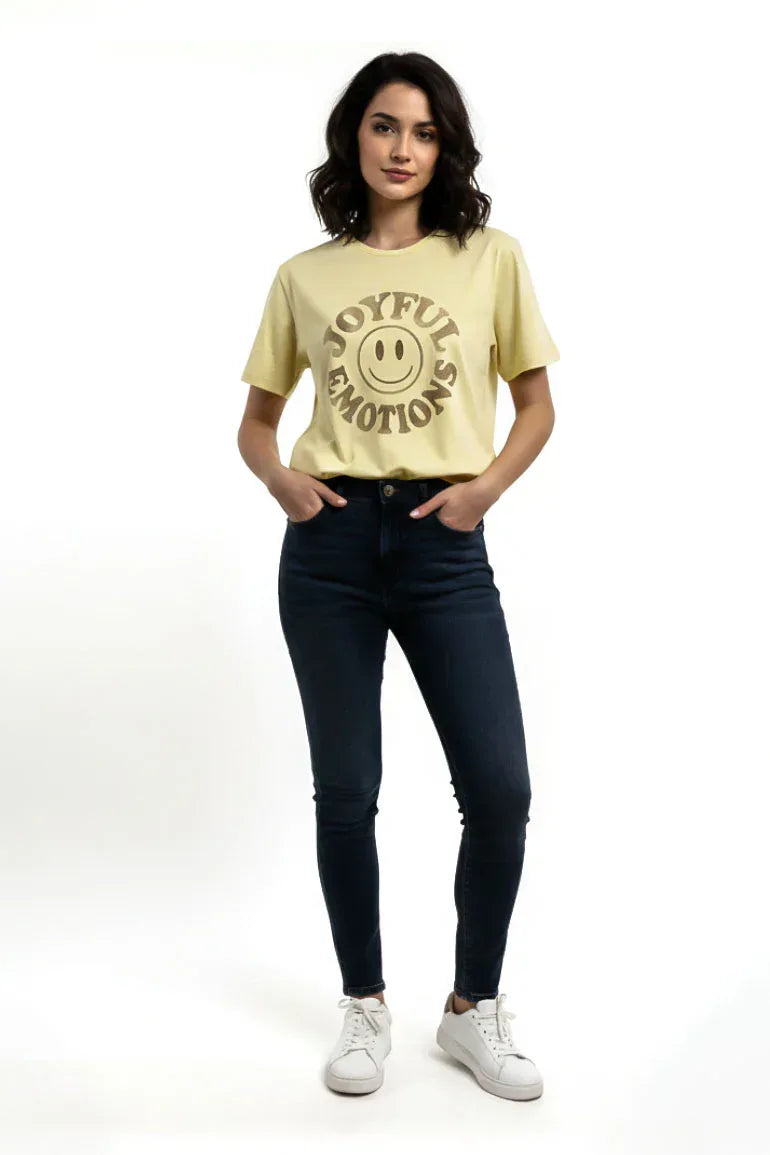 Printed Crop T-Shirt For Women