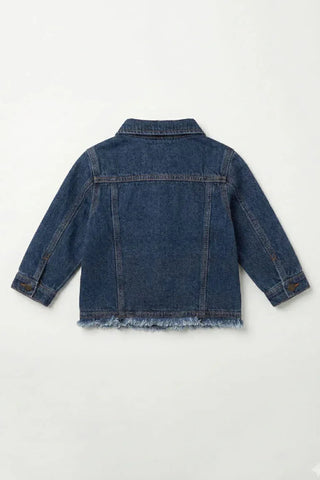 Denim Jacket For Baby Girl - Blue