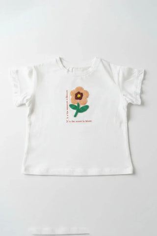 Flower Embroidered Top for Baby Girl