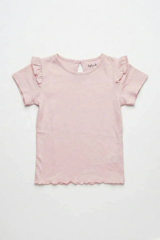 Ruffle Sleeve Tee For Baby Girl