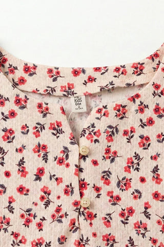 Floral Sleeveless Top for Girl