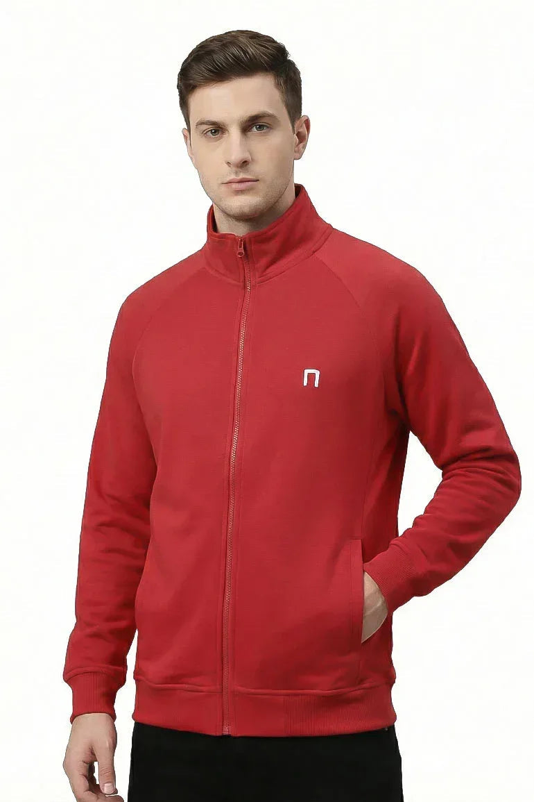 Zip-Up Sweat Jacket for Men