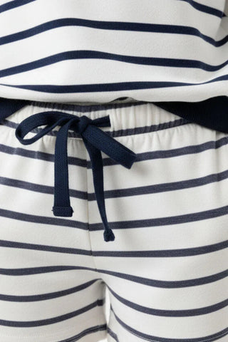 Striped Sweatshirt & Shorts Co-Ord Set for Girl