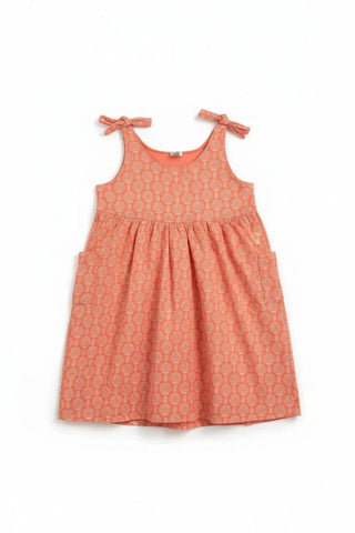 Printed Tie-Shoulder Dress for Girl