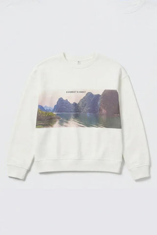 Graphic Sweatshirt For Boys - Off-White