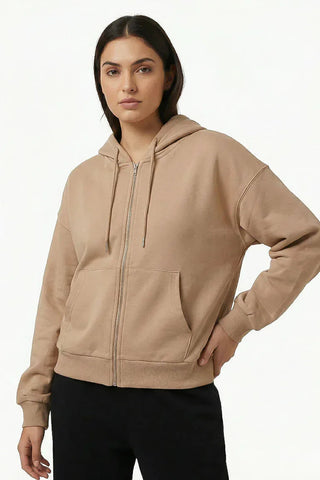 Zip-Up Hoodie Jacket for Women