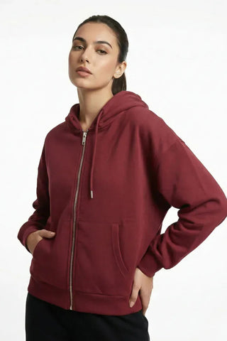 Zip-Up Hoodie Jacket for Women