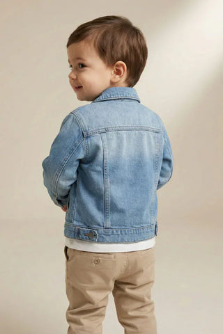 Denim Jacket For Baby Boy - Light Blue