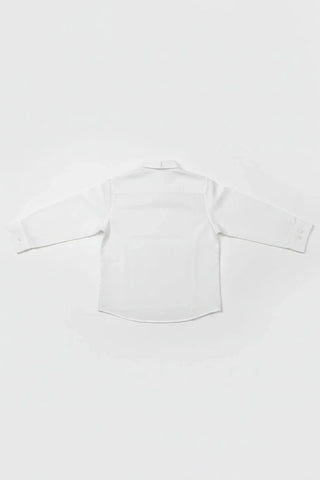 Classic Button-Down Shirt for Boys - White