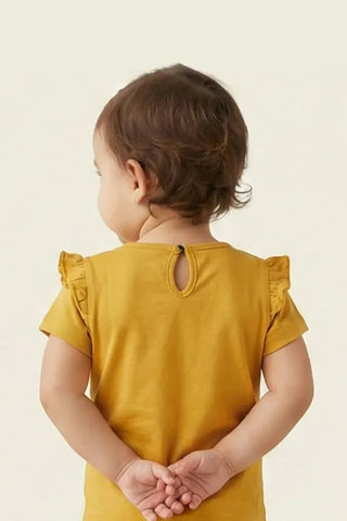 Ruffle Sleeve Tee For Baby Girl