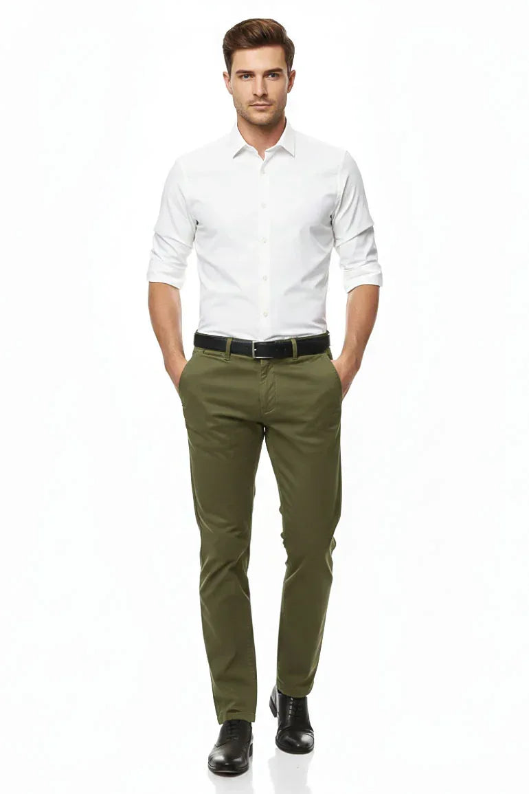 Slim Fit Chinos Pants for Men