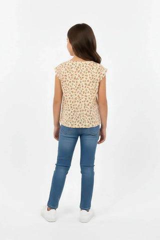 Floral Sleeveless Top for Girl