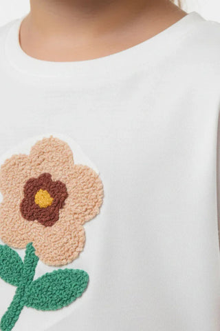 Flower Embroidered Top for Baby Girl