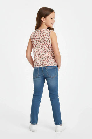 Floral Sleeveless Top for Girl