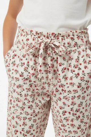Floral Drawstring Trousers for Girl
