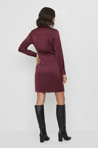 Satin Wrap Dress For Women