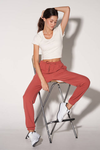 Jogger Trouser For Women - Burgundy