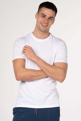 Solid T-Shirt For Men - White