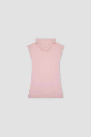 Sleeveless Solid Hoodie For Women