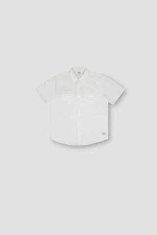Solid Button Down Shirt For Boy