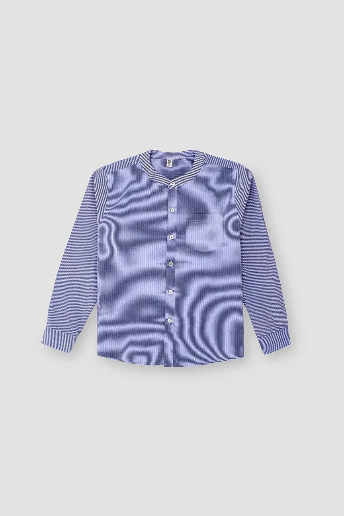 Striped Button Down Shirt For Boy