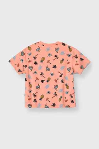 All Over T-Shirt For Baby Boy - Geranium - MEME