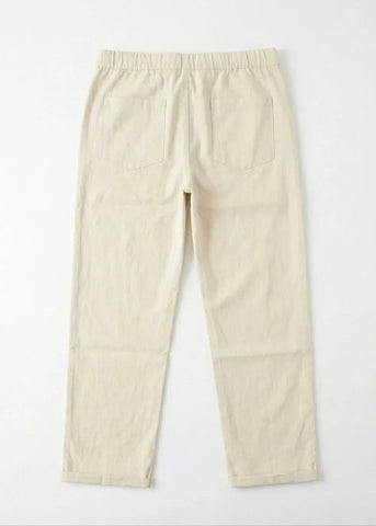 Drawstring Trousers for Boys - Beige