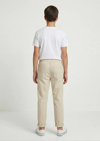 Drawstring Trousers for Boys - Beige