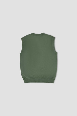 Vest V-Neck Sweater For Men - Khaki