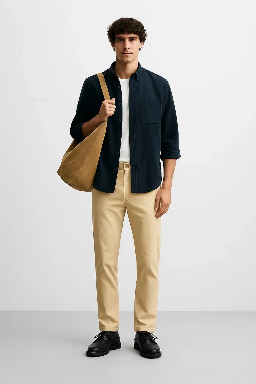 Regular-Fit Chinos Trouser For Men