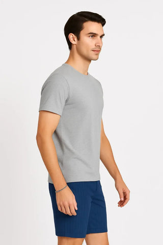 Crew Neck Basic T-Shirt For Men - Ghost - New Arrival - MEME