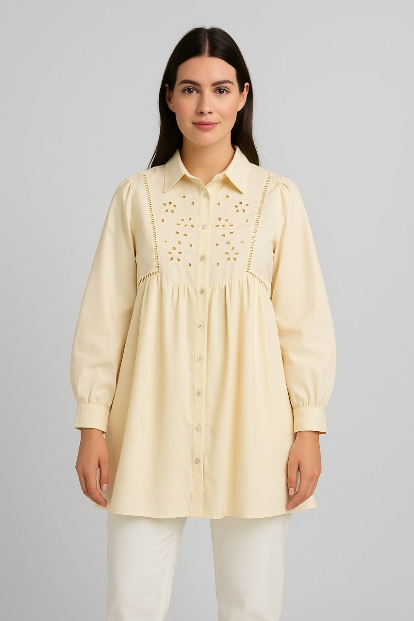 Embroidered Midi Dress For Women