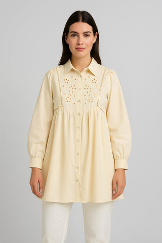 Embroidered Midi Dress For Women
