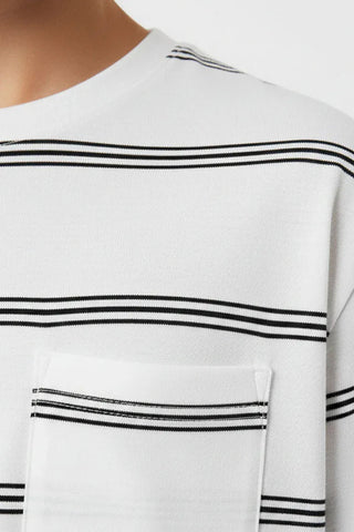 Striped T-Shirt for Boys - White & Black