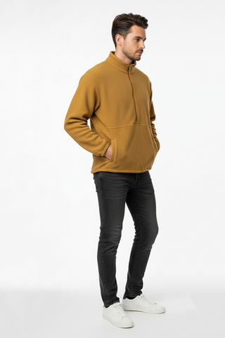 Half Zip Pullover Sweatshirt for Men