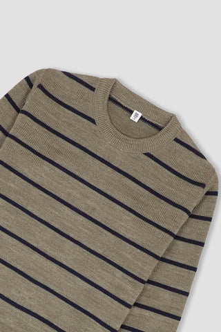 Striped Pullover Sweater For Boy