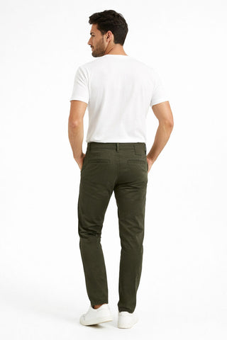 Basic Slim Fit Chinos For Men
