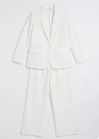 Blazer Co-Ord Set for Women - White