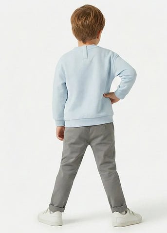 Graphic Sweatshirt for Boys - Light Blue