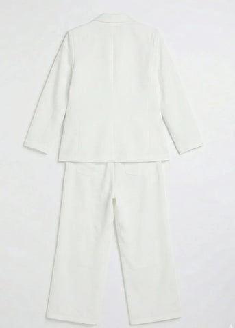 Blazer Co-Ord Set for Women - White