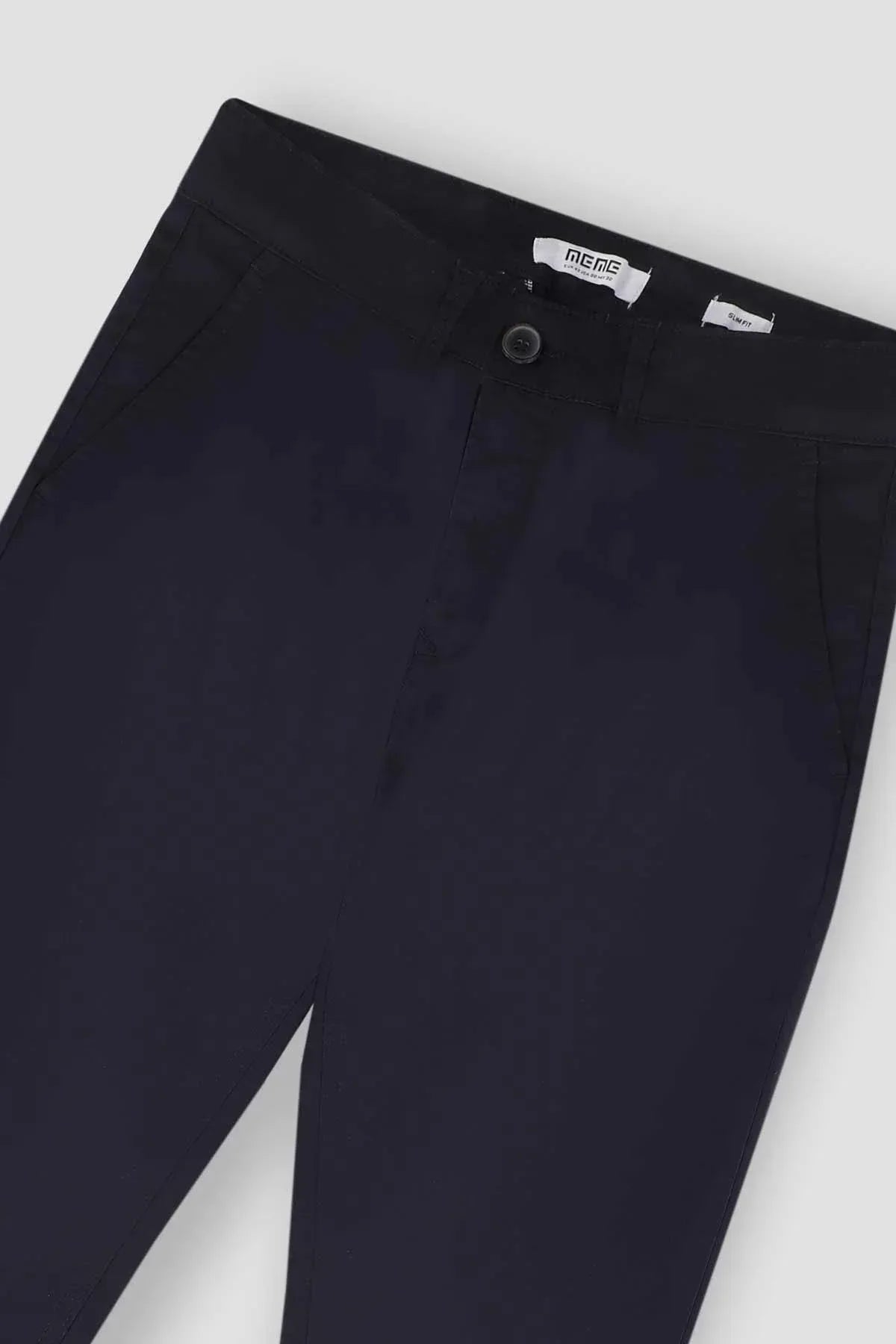 Slim-Fit Chino Trouser For Men - Navy - MEME