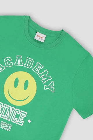 Printed T-Shirt For Men - Green - MEME