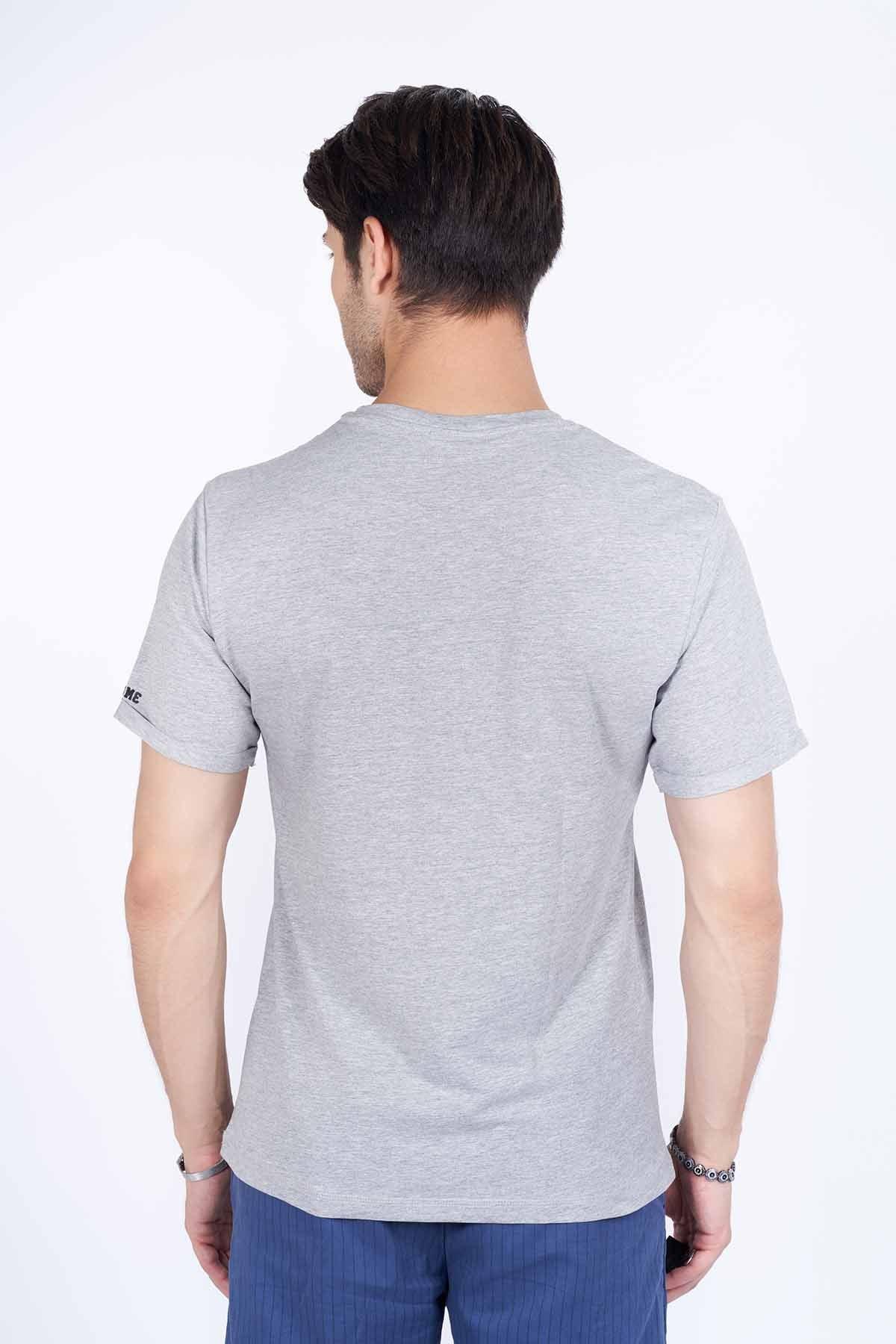 Crew Neck Basic T-Shirt For Men - Ghost - New Arrival - MEME