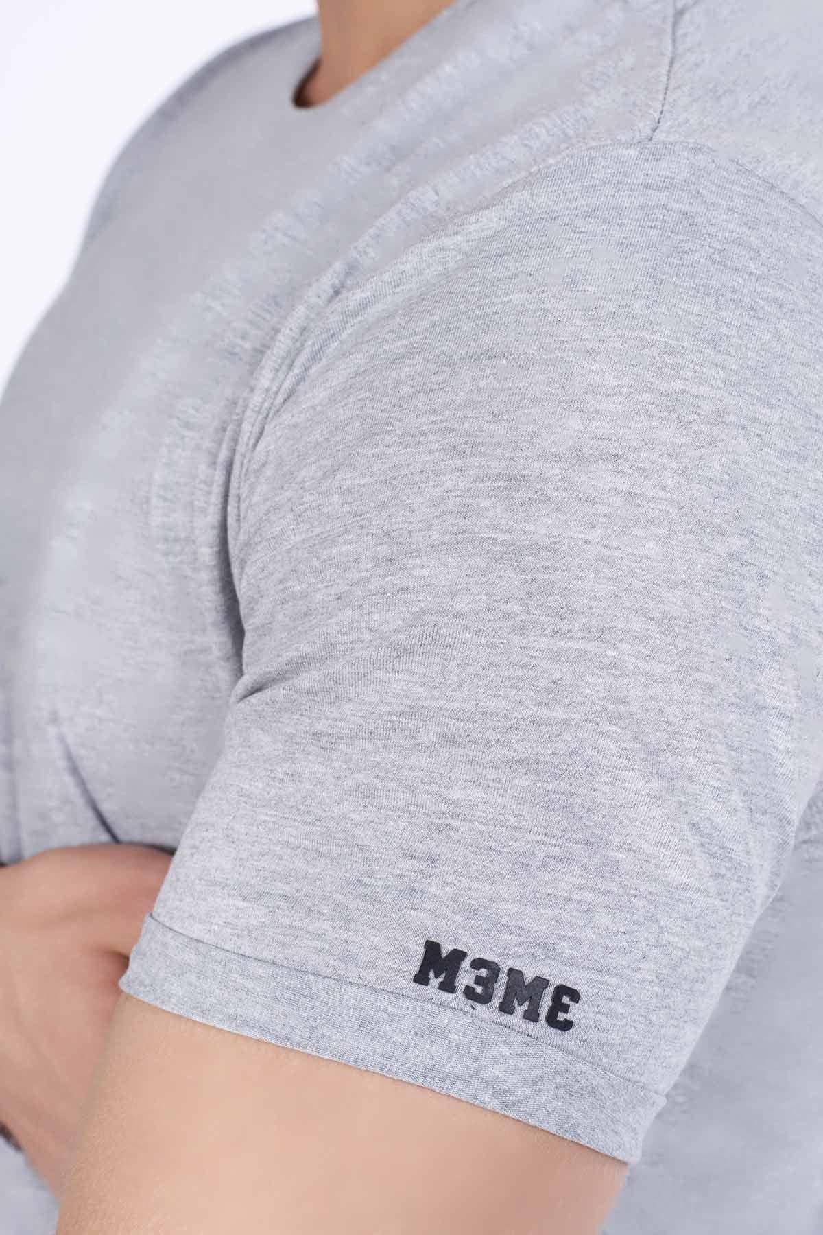 Crew Neck Basic T-Shirt For Men - Ghost - New Arrival - MEME